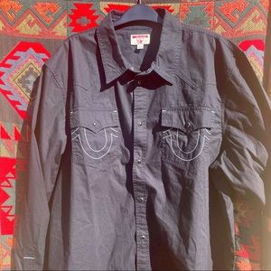 True Religion Western Button Down Shirt